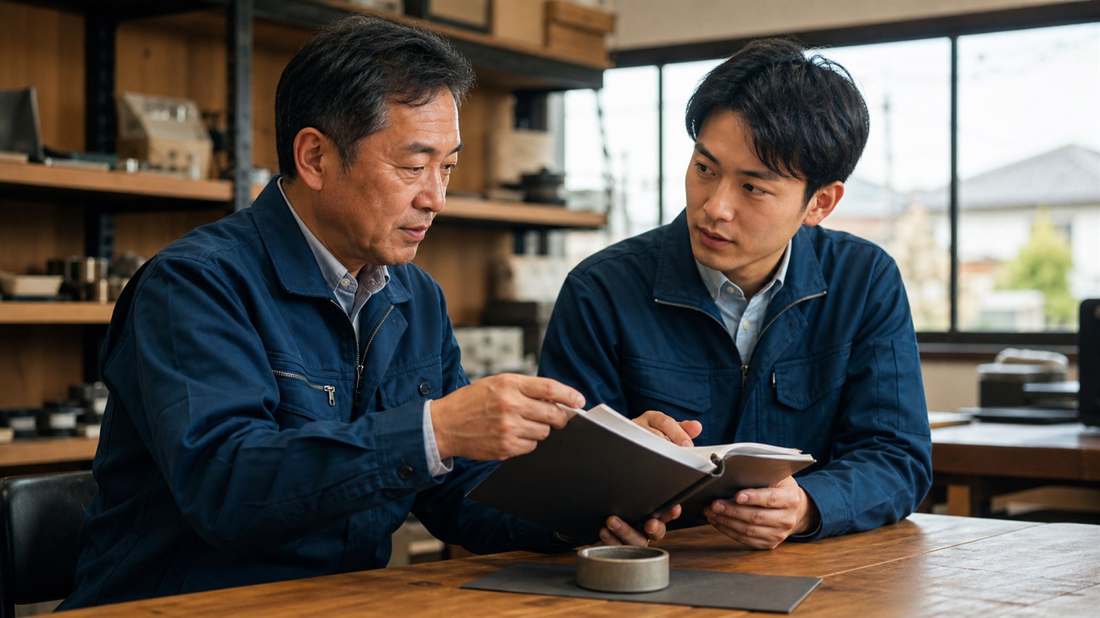 技術と取引関係を次の経営体制へ引き継ぐイメージ