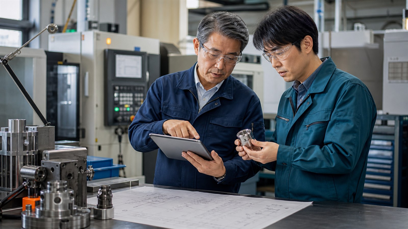 設備と技術を確認する愛知の製造業M&Aのイメージ